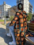 Crochet Cardigan, Woman Sweater, Womens Coat, Winter Chunky knit Cardigan, Afghan Pattern Cardigan. Boho Style Sweater. Hodeed Sweater
