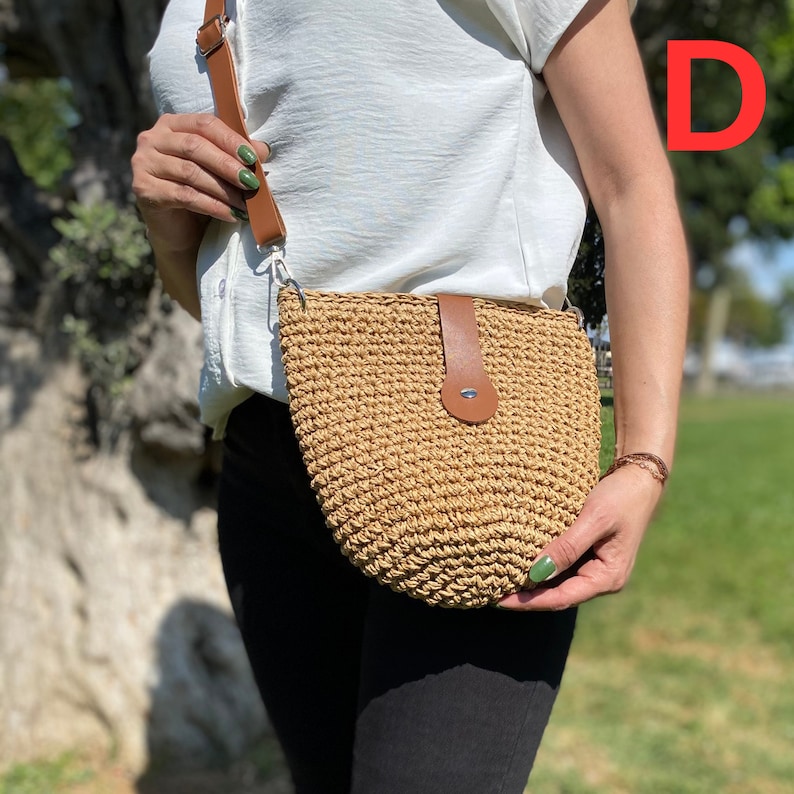 Crochet Wicker Bag, Tote Straw Bag, Summer Woman Large Bag, French Market Bag, Vacation Bag, Crochet Woven Bag, Soulder Beach Bag, Hobo Bag D