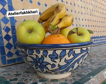 Ceramic Fruit Bowl Salad Serving Bowl Morocco Deco XXL 