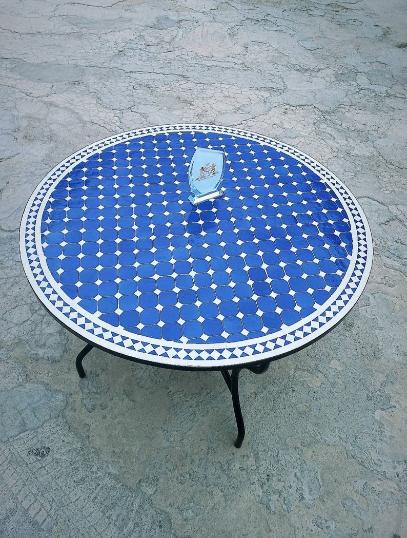 Mosaic Table Moroccan Coffee Table Tile Table Mosaic Bar Etsy