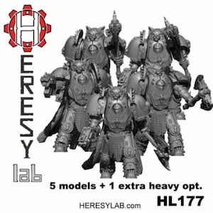 Selene Hunters HK1 Terminator Armor Squad Bundle- Use for Space Warriors Alternative Sci-fi Miniatures