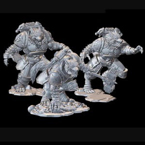 Werewolf Calvary: 2nd Pack Use for Sci-fi Gaming Space Viking Warriors