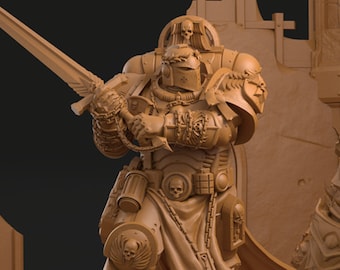 Eternal Crusader Miniature 3dArtGuy: Use For Space Templars Warriors Sci-fi Gaming