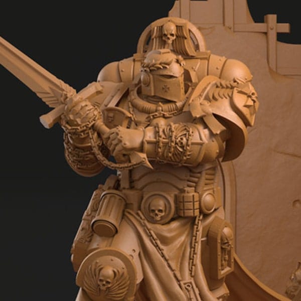 Eternal Crusader Miniature 3dArtGuy: Use For Space Templars Warriors Sci-fi Gaming