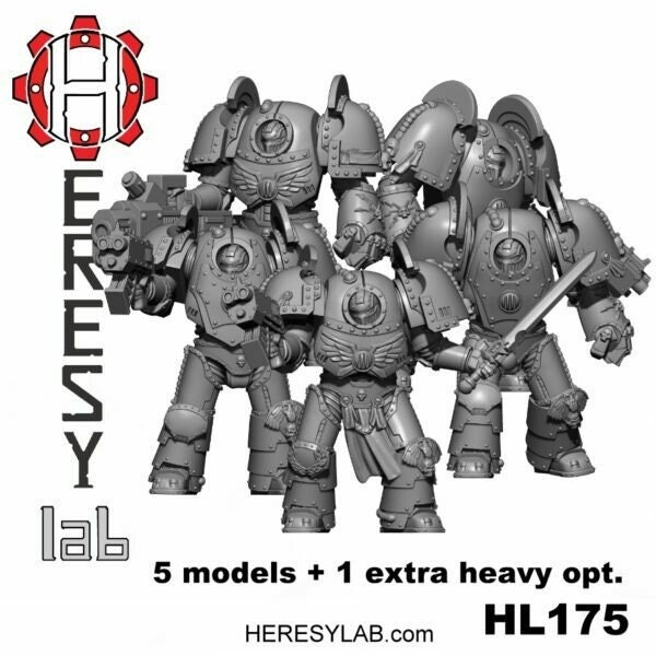 HK1 Kronos Terminator Armor Paladin Squad HeresyLab: Use for Space Warriors Alternative Sci-fi Miniatures