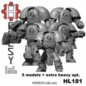 HK1 Terminator Armor Squad Bundle: Use for Space Warriors Alternative Sci-fi Miniatures
