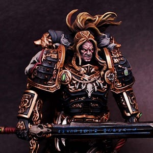 Viking Knight Miniature: Use for Sci-fi Gaming Space Warriors