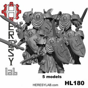 Erebus Crusaders HK1 Terminator Armor Squad Bundle: Use for Space Warriors Alternative Sci-fi Miniatures