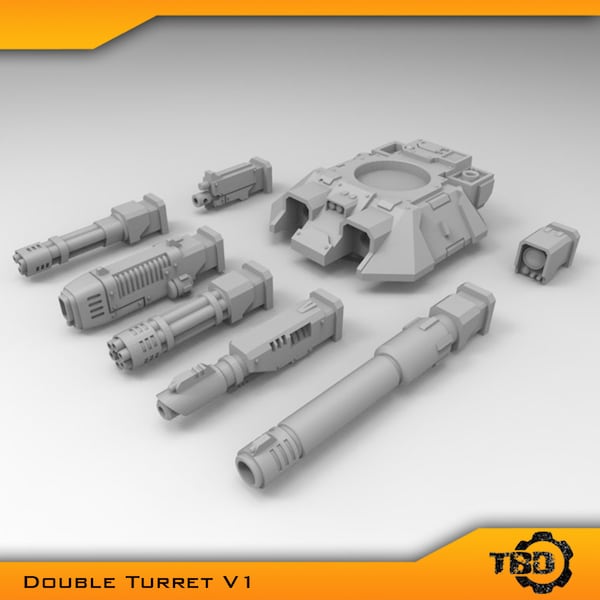 Double Turret V1 Tank Conversion Bits- Tight Bore Designs