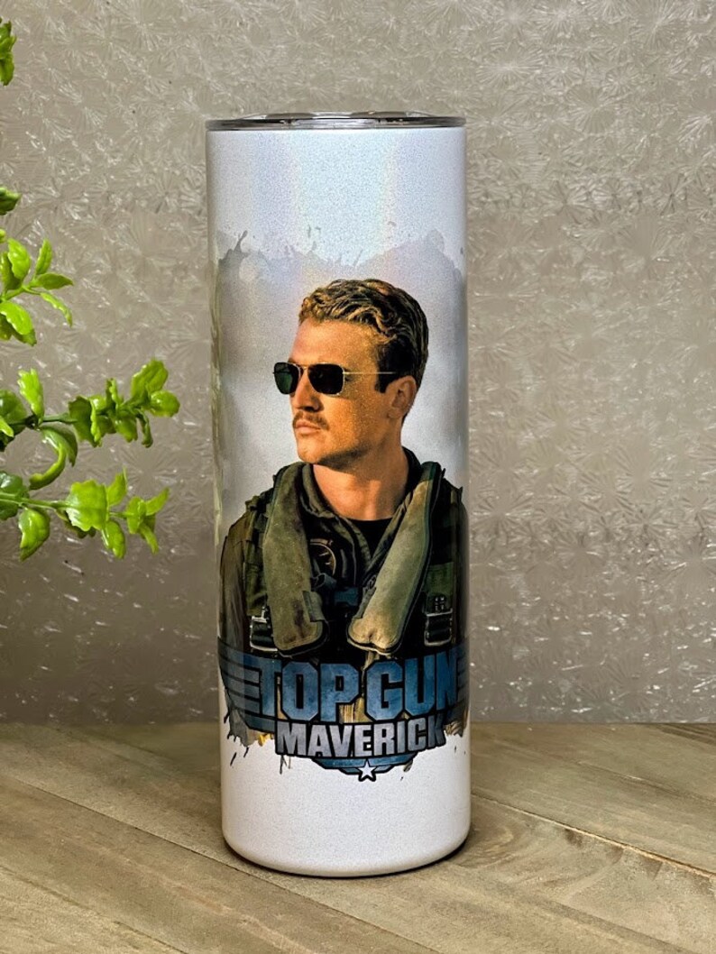 Top Gun Maverick Tumbler Rooster Top Gun Maverick Tumbler Etsy Finland
