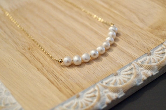2 Inch Pearl Necklace - Etsy