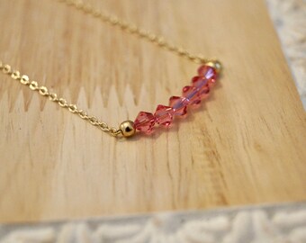 Collier en cristal Rose Swarovski