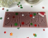 Home Sweet Home fragranced, Secret Santa Soy wax melt snap bar, Christmas gift, stocking filler.
