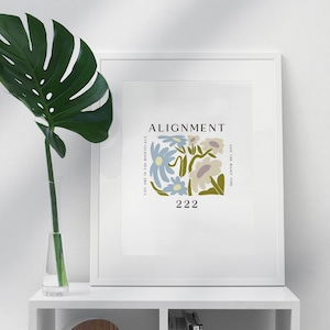 222 Numer Anioła Wydruk/Plakat * WYRÓWNANIE *