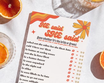 Groovy Bridal Shower Games | 70s Bridal Shower Games | 60s Bridal Shower Games | set of 3 bridal games | INSTANT DOWNLOAD