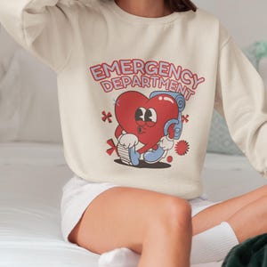 Emergency Department Crewneck Sweatshirt: Medical Staff Apparel