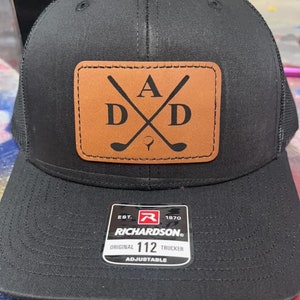 Custom Richardson hat with leather engraved patch