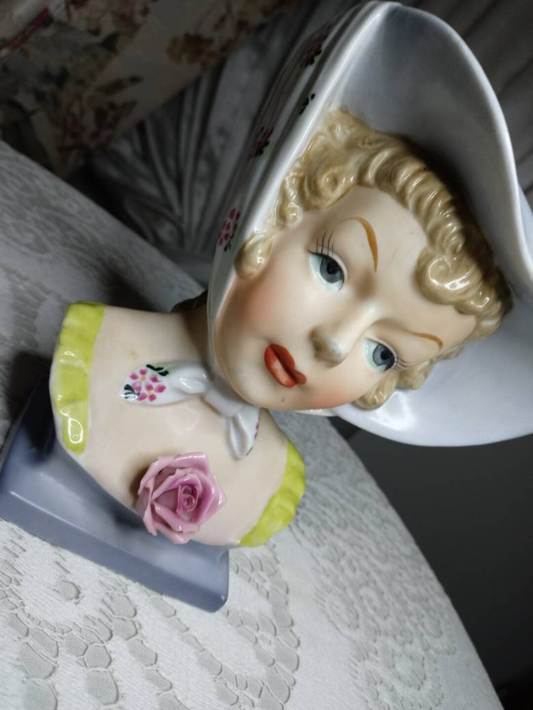 WW2 Napco Lady Head Vase. '59 Nicknamed the Southern Belle Etsy