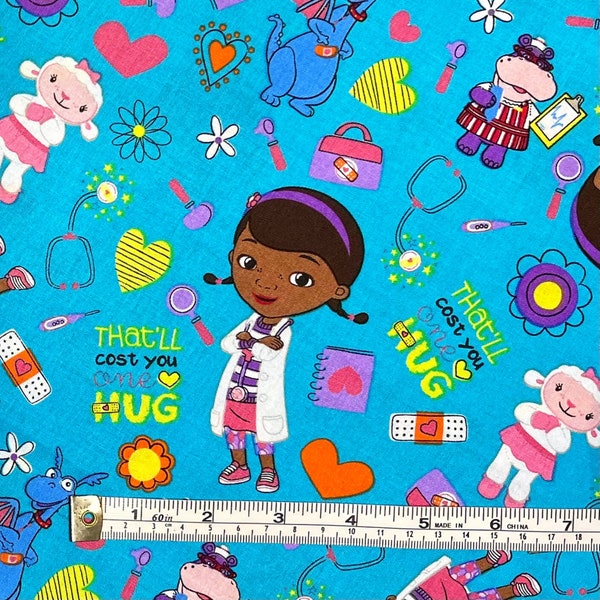 That will cost you one hug, Cotton Quilting fabric, Hospital medical supplies, Band-aids Paediatric Nurse Doctor SC-49171