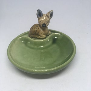 Wade Ireland Baby deer trinket dish. Vintage pin ring dish.