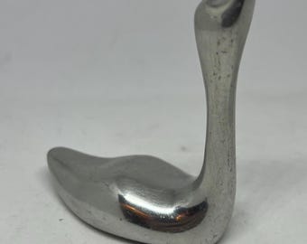 Vintage Hoselton Canada Heron/goose/swan Aluminum Modernist