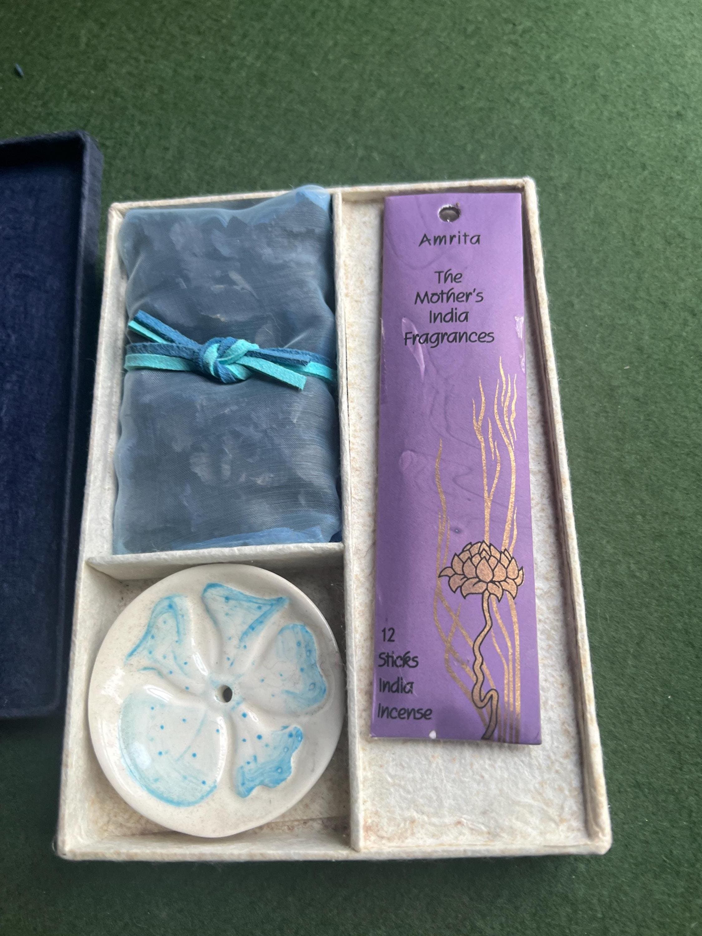 Vintage Incense and Pot Pourri Set. Recycled Card Box Ceramic 