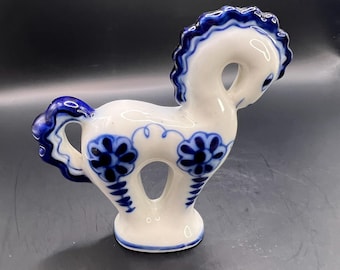 Lomonosov Porcelain Horse Figurine: USSR Vintage Collectible - Etsy