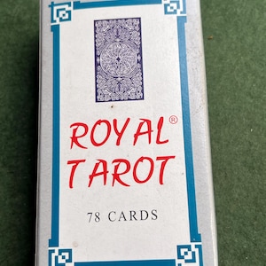 Vintage Tarot-Karten. Royal Tarot Box Set mit 78 Karten Sehr guter Vintage Zustand. Wahrsager Cartomancy Geschenk.