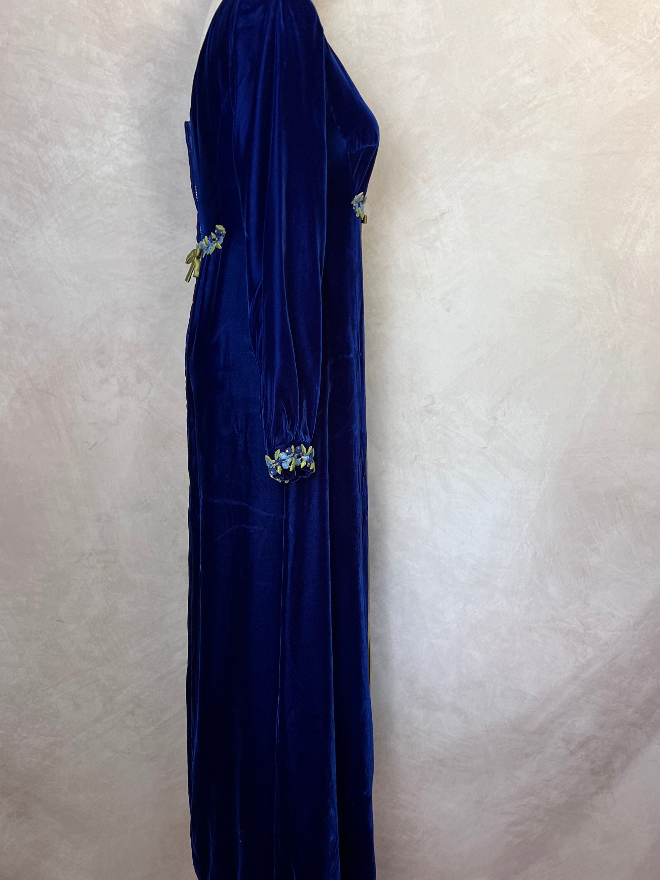 Vintage 1970s Velvet Dress Gunne Sax Style - Etsy