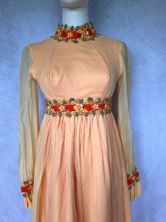 Vintage Gunne Sax Prairie Style Dress 1970s - image 2