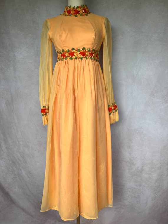 Vintage Gunne Sax Prairie Style Dress 1970s - image 1