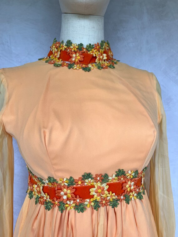 Vintage Gunne Sax Prairie Style Dress 1970s - image 3