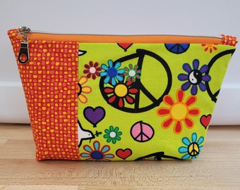 Groovy Peace & Flower Power Pouch