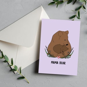 Maman ours — carte de voeux