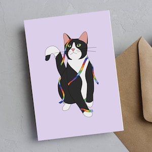 Fierté de chat — carte de voeux