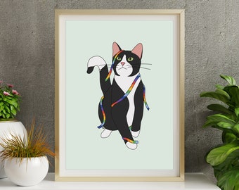 Pride cat — digital download print