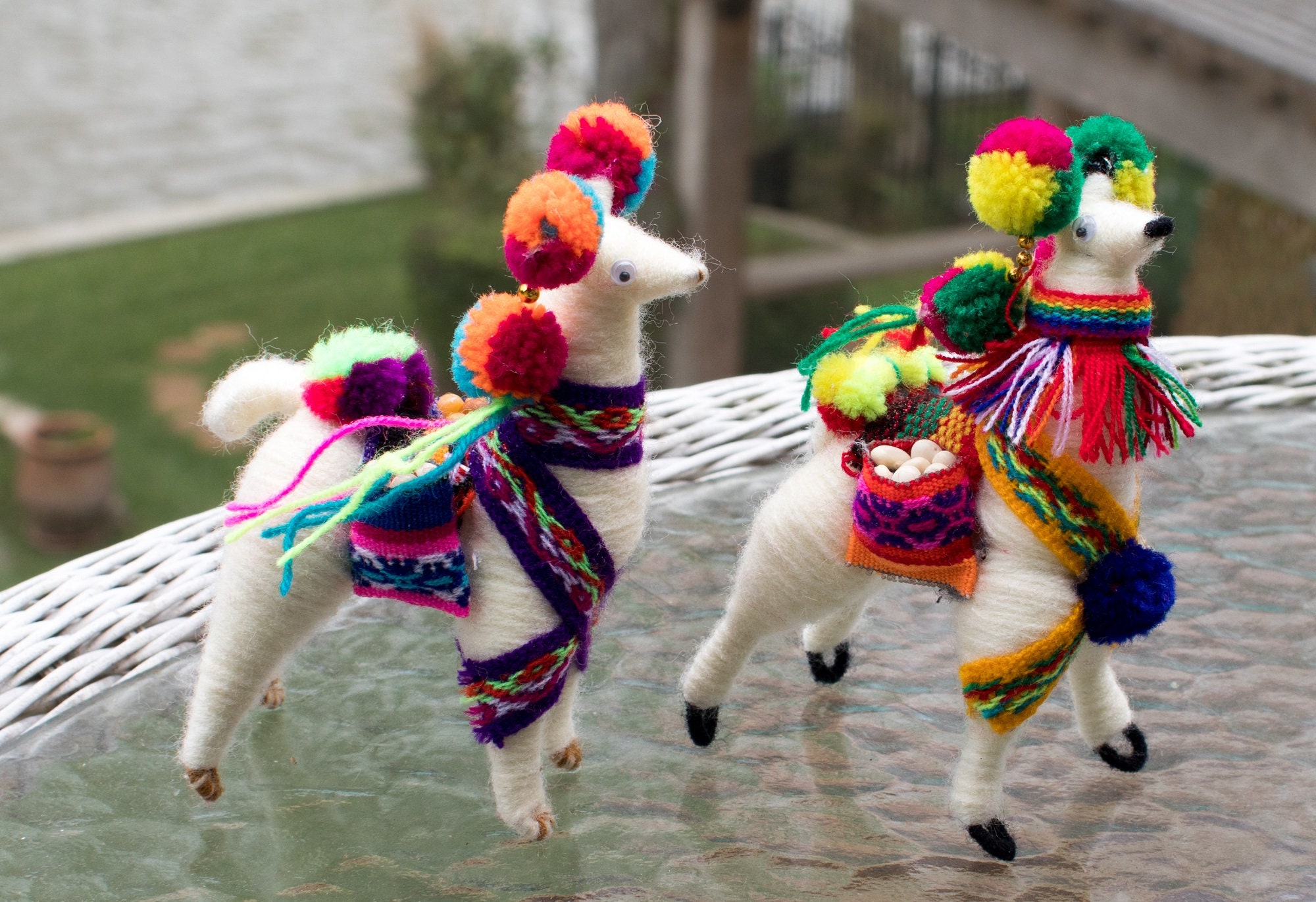 Llama Figure 5.5in Ornament Handmade Llamas Gift Cusco Peru - Etsy