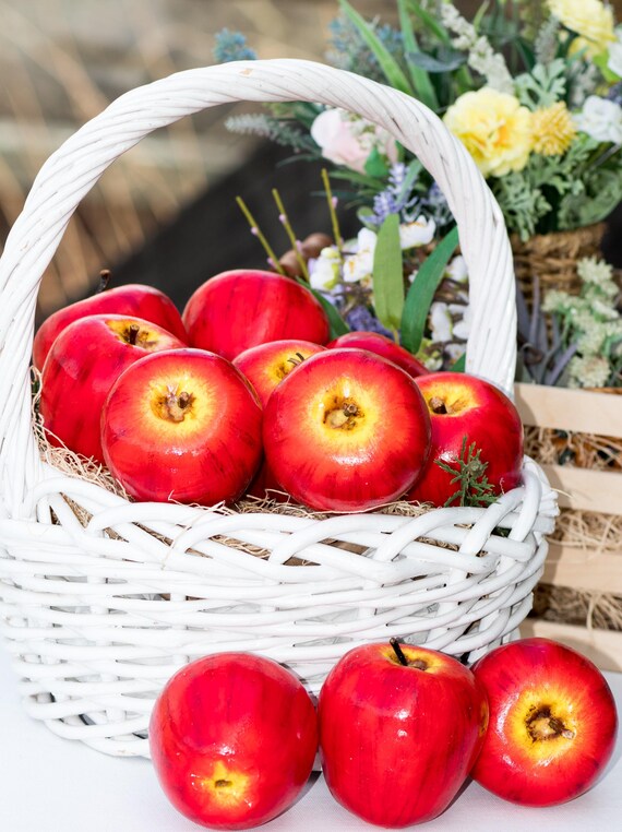 Knstliche rote pfel 5er Set Faux apple Realistische knstliche Frchte  handgefertigt Dekorativ - Etsy.de