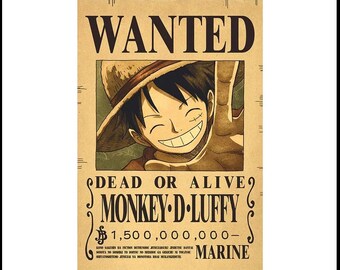 One Piece Bounty Poster Etsy