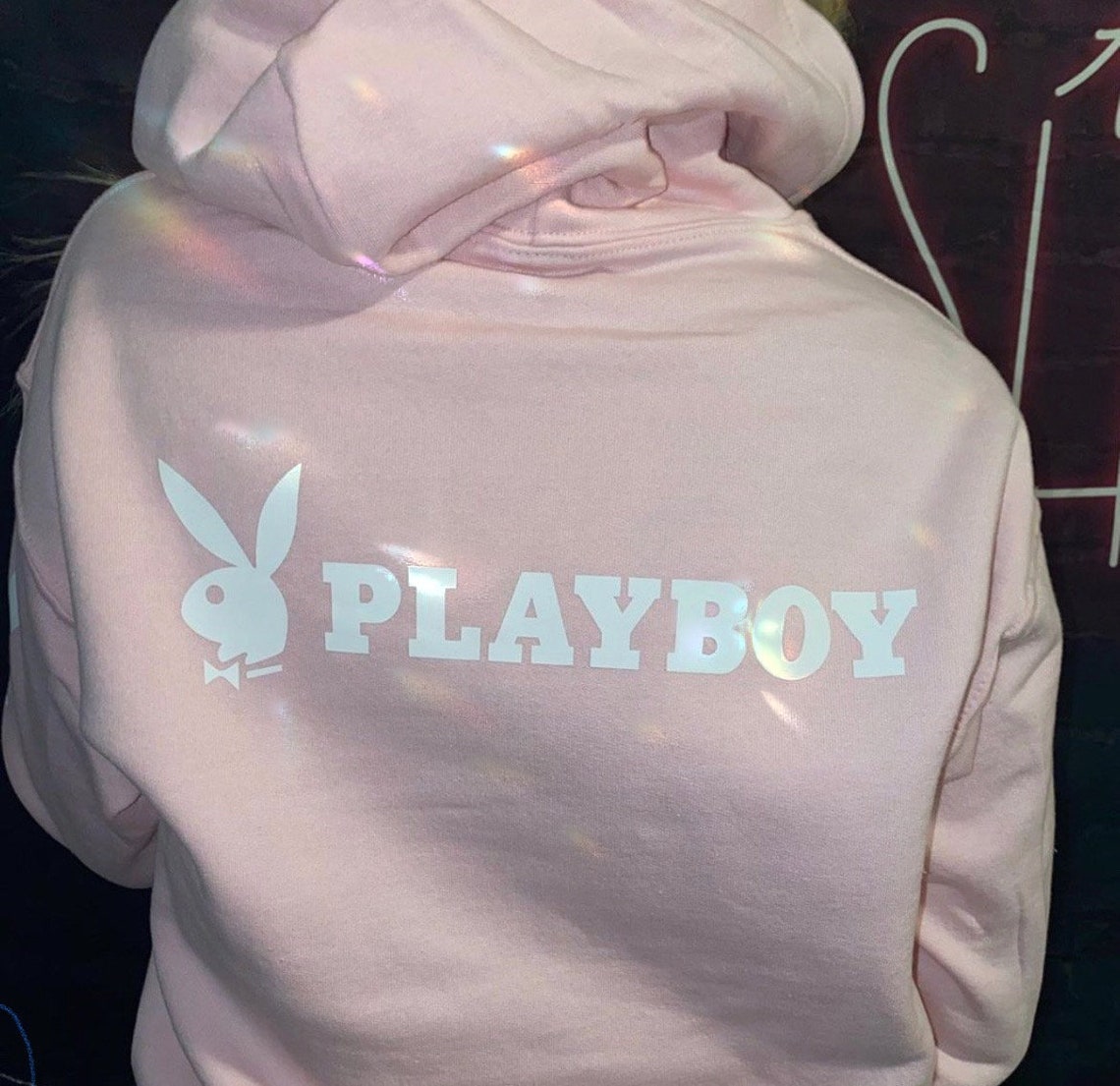 Playboy Pink Hoodie Women Gifts Playboy Vintage Pink Etsy
