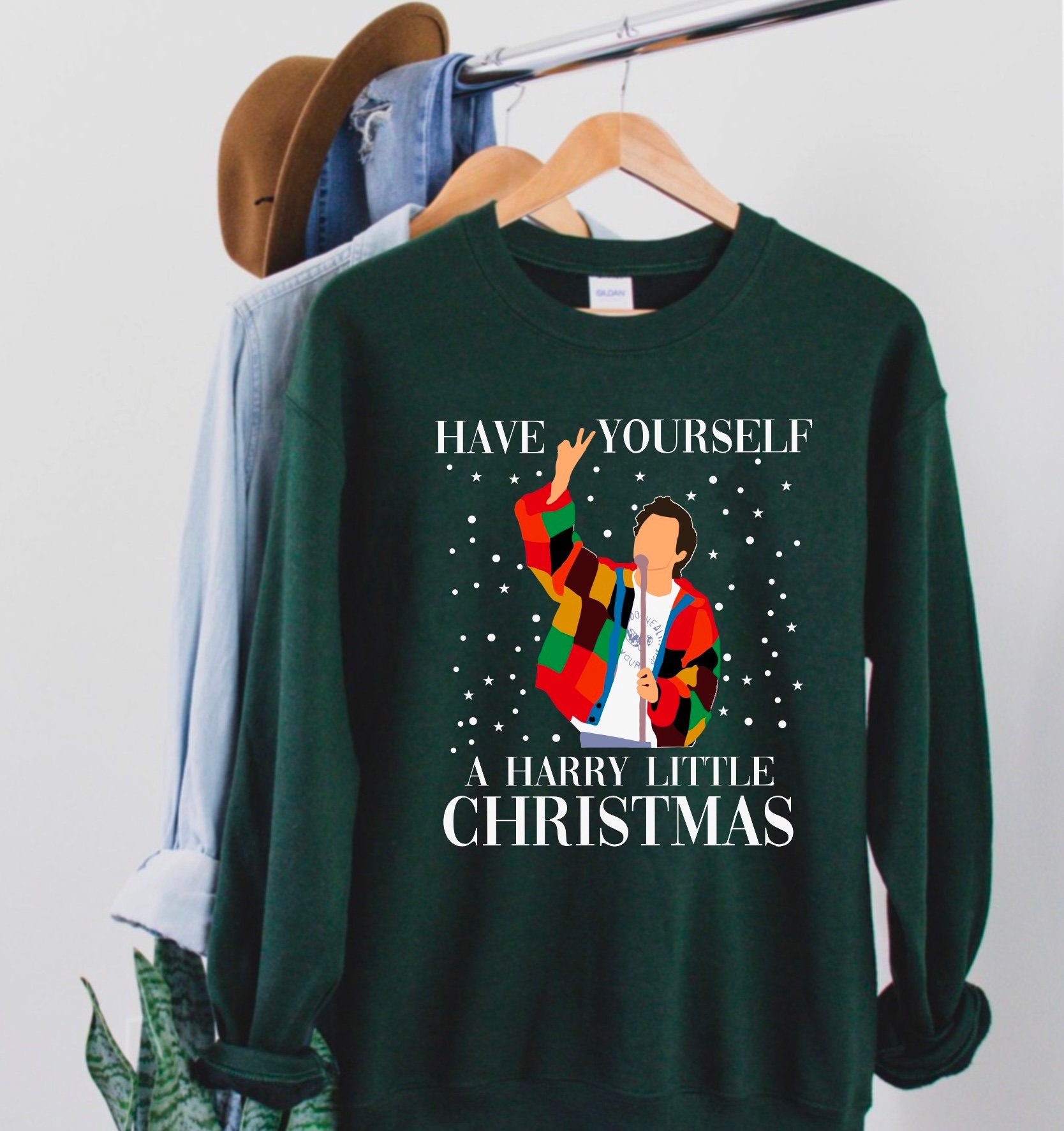 Harry styles christmas sweatshirt Clearance