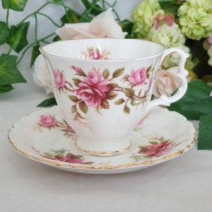 Royal Albert Romance tea cup, Rare Vintage Bone China Gift
