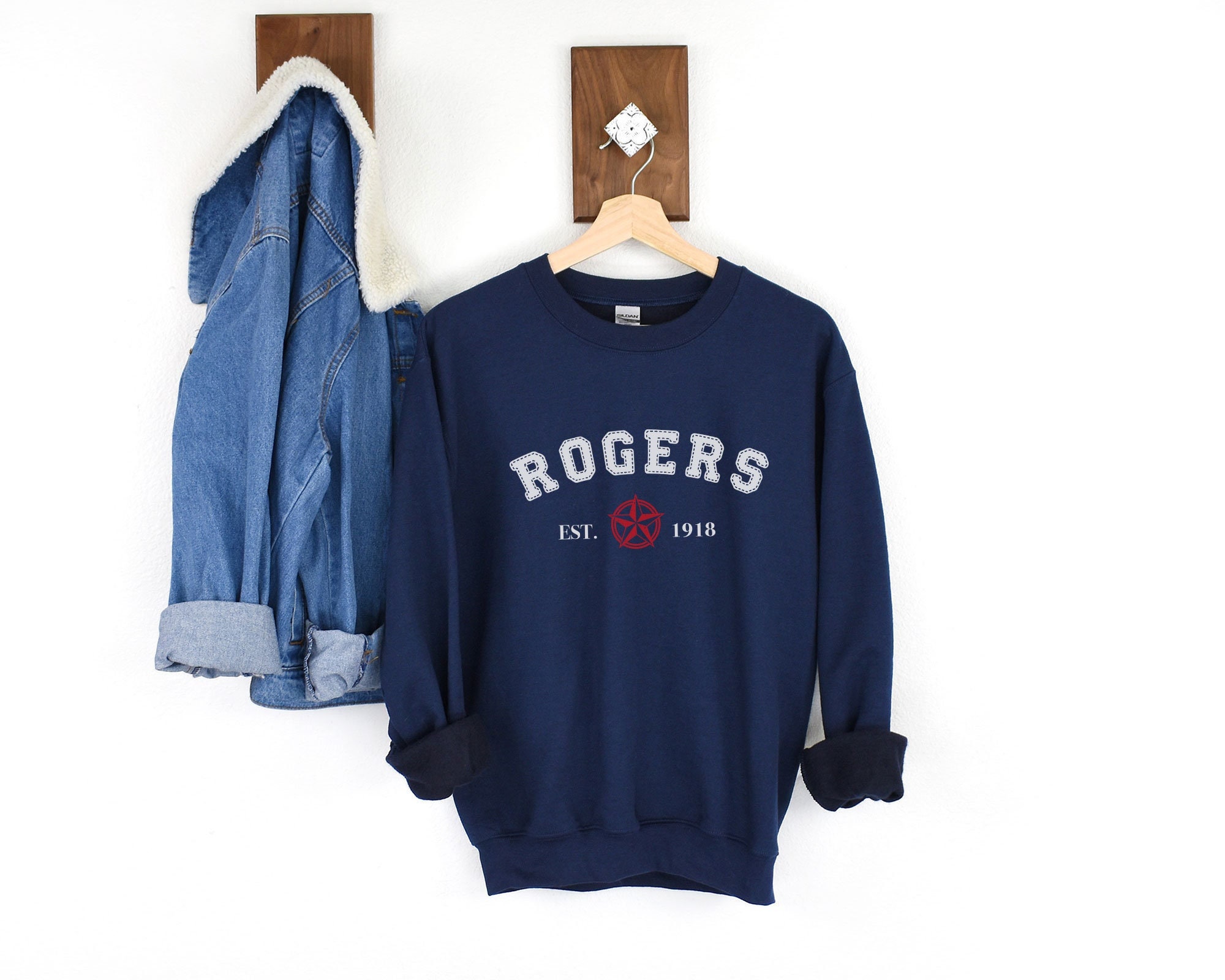 Rogers Shirt Rogers 1918 Sweatshirt Soldier Shirt Crew Neck | Etsy