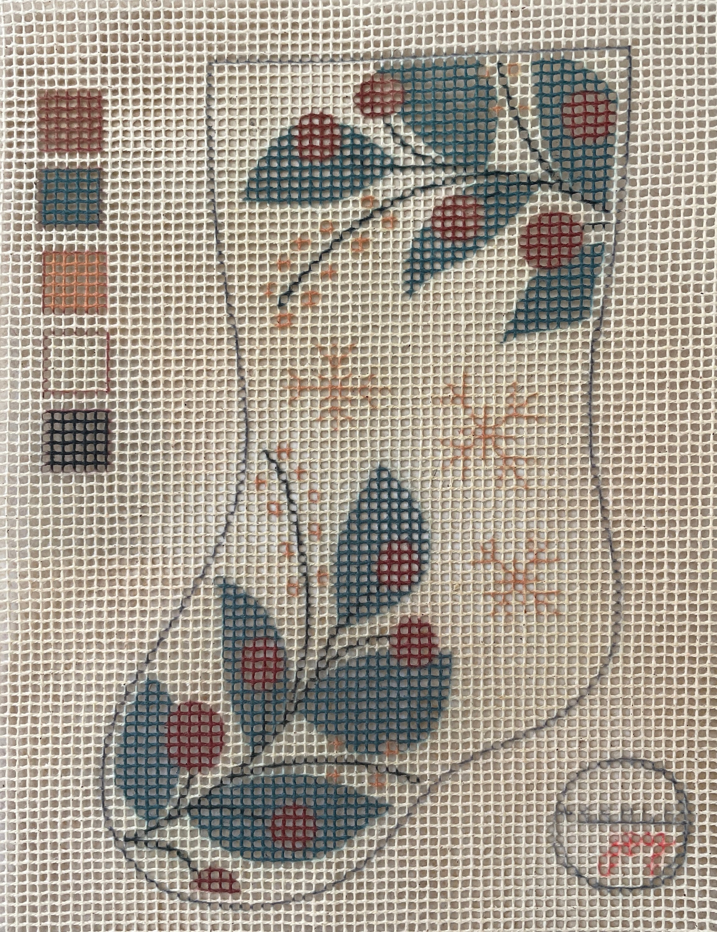 Needlepoint Christmas Stocking Kit DIY Etsy