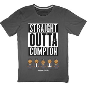 T-shirt Pixels Compton / Playera Straight Outta Compton