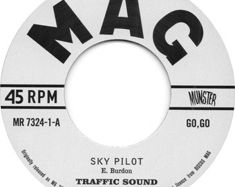 Traffic Sound - Sky Pilot / Fire / 7" Vinyl 45rpm Psychedelic Rock