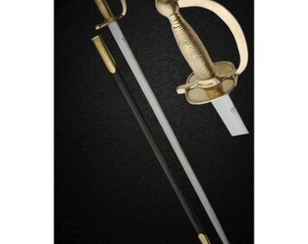 Model 1840 United States Army NCO Sword with Leather Scabbard