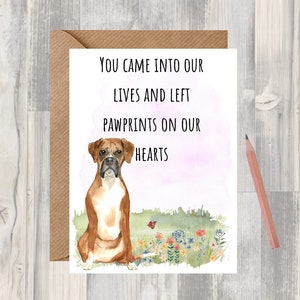 You Came In Our Life Beileid Karte (Innen leer) von Starprint Geschenke und Designs. Viel Platz, um Ihre eigene Nachricht zu schreiben.