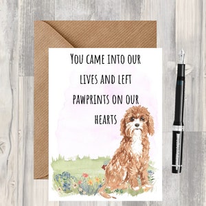 Sie kamen in unser Leben Sympathy Card (Blank Inside) von Starprint Geschenke und Designs. Viel Platz, um deine eigene Botschaft ins Innere zu schreiben.