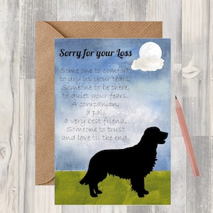 Golden Retriever Dog A6 (10x6") Sympathiekarte (Blanko Innen) von Starprint Geschenke und Designs. Leer, um Ihre eigene Nachricht hinein zu schreiben.